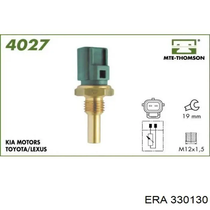 330130 ERA sensor de temperatura del refrigerante