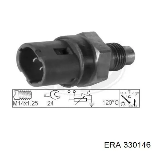 Sensor de temperatura del refrigerante ERA 330146 precio, desde 12,81 EUR
