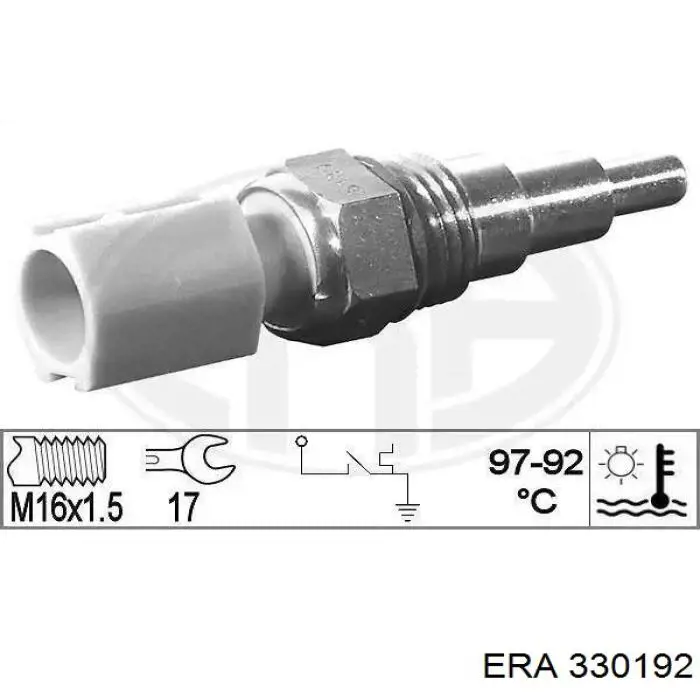 Comprar 330192 ERA Sensor de temperatura del refrigerante, salpicadero