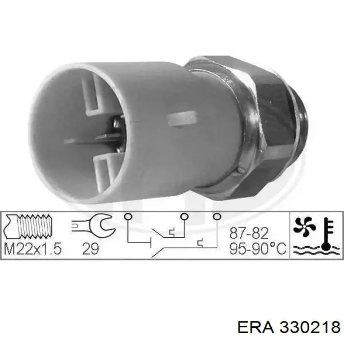 Comprar 330218 ERA Sensor de temperatura del refrigerante, salpicadero