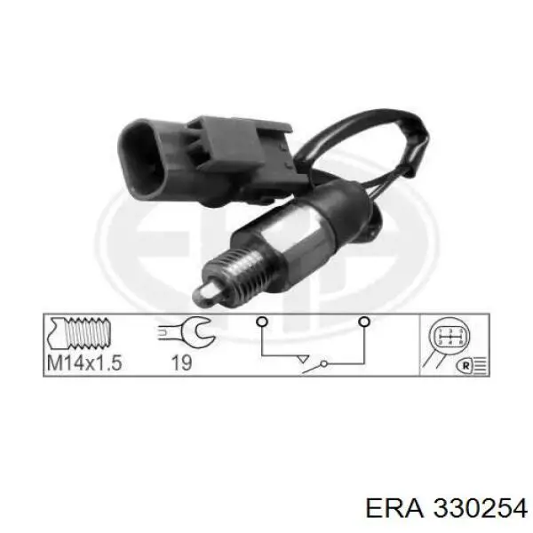 Interruptor piloto de marcha atrás ERA 330254 precio, desde 13,21 EUR