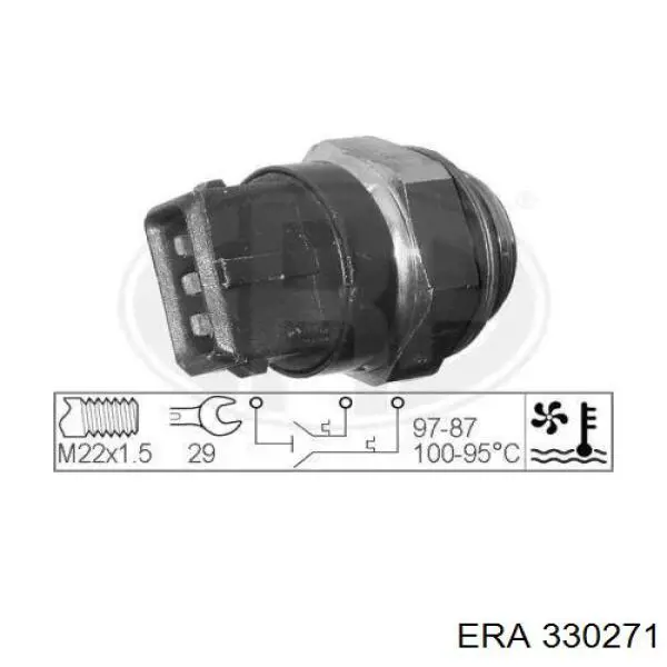 Comprar 330271 ERA Sensor de temperatura del refrigerante, salpicadero