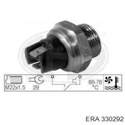 330292 ERA sensor, temperatura del refrigerante (encendido el ventilador del radiador)