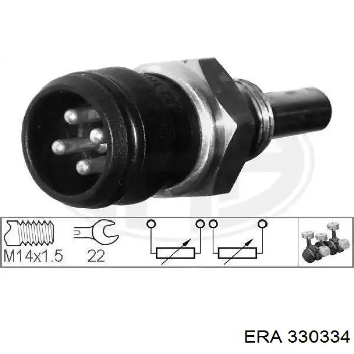 Sensor de temperatura del refrigerante ERA 330334 precio, desde 11,13 EUR