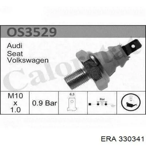 Sensor de presión de aceite 330341 ERA