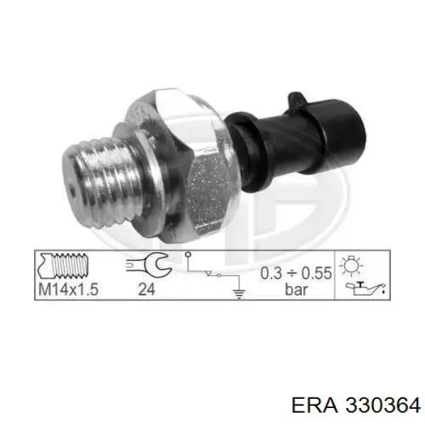 Indicador, presión del aceite Fiat 500 312