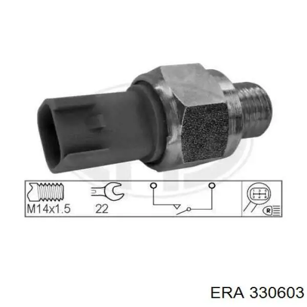Interruptor piloto de marcha atrás ERA 330603 precio, desde 8,40 EUR