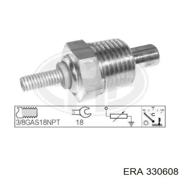 Sensor de temperatura del refrigerante ERA 330608 precio, desde 10,28 EUR