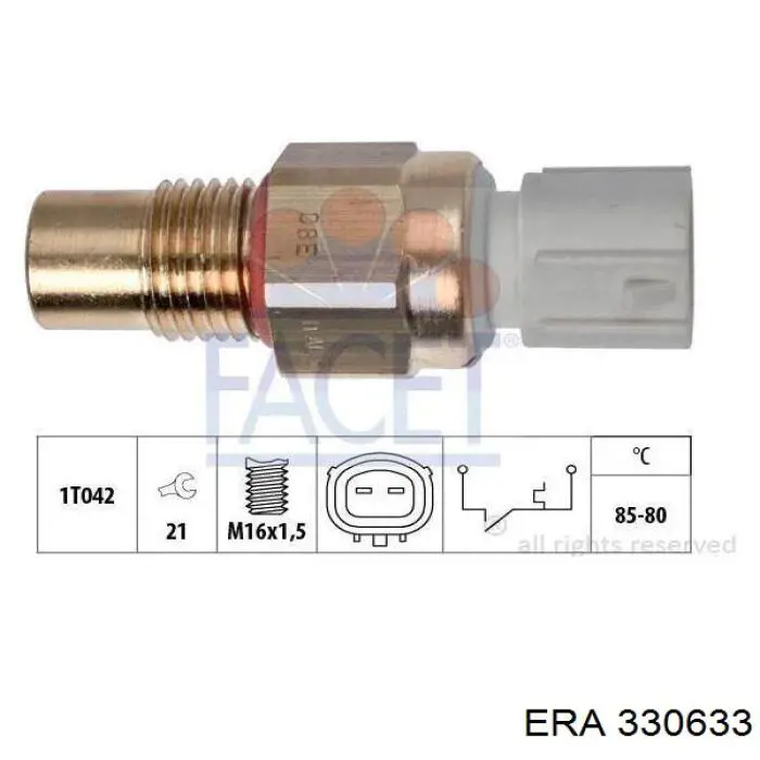 330633 ERA sensor, temperatura del refrigerante (encendido el ventilador del radiador)