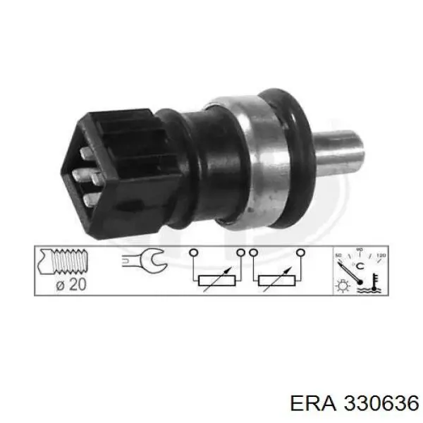 330636 ERA sensor de temperatura del refrigerante