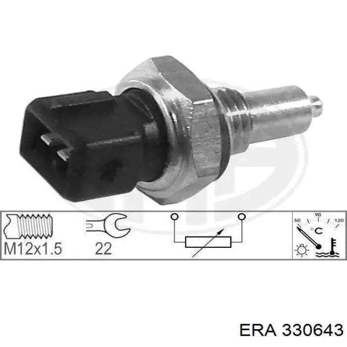 Sensor de temperatura del refrigerante ERA 330643 precio, desde 12,27 EUR
