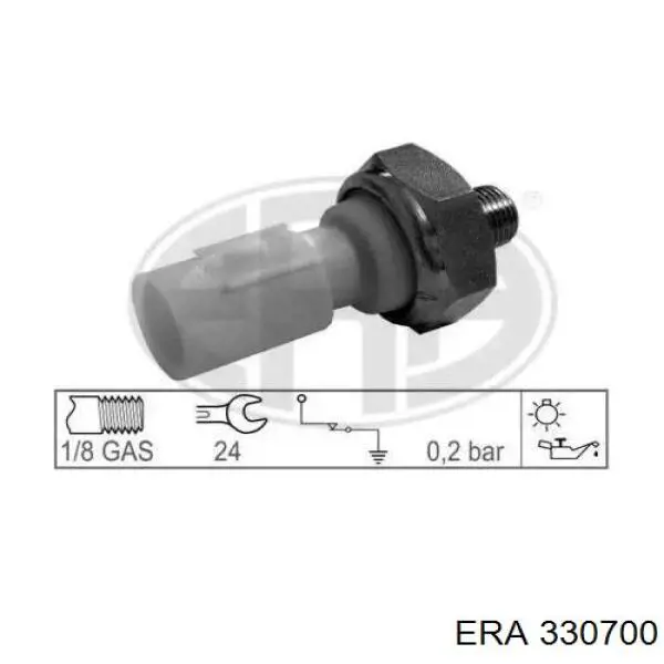 Manómetro de presión de aceite ERA 330700 precio, desde 9,59 EUR
