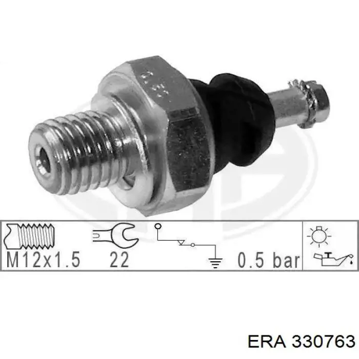 Manómetro de presión de aceite ERA 330763 precio, desde 5,08 EUR