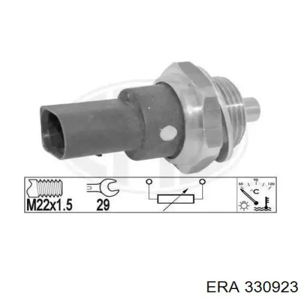 Sensor de temperatura del refrigerante ERA 330923 precio, desde 13,63 EUR