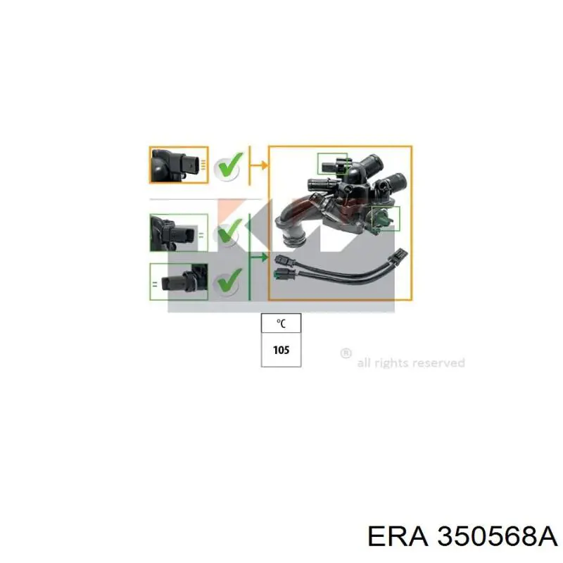 Carcasa del termostato ERA 350568A precio, desde 87,97 EUR