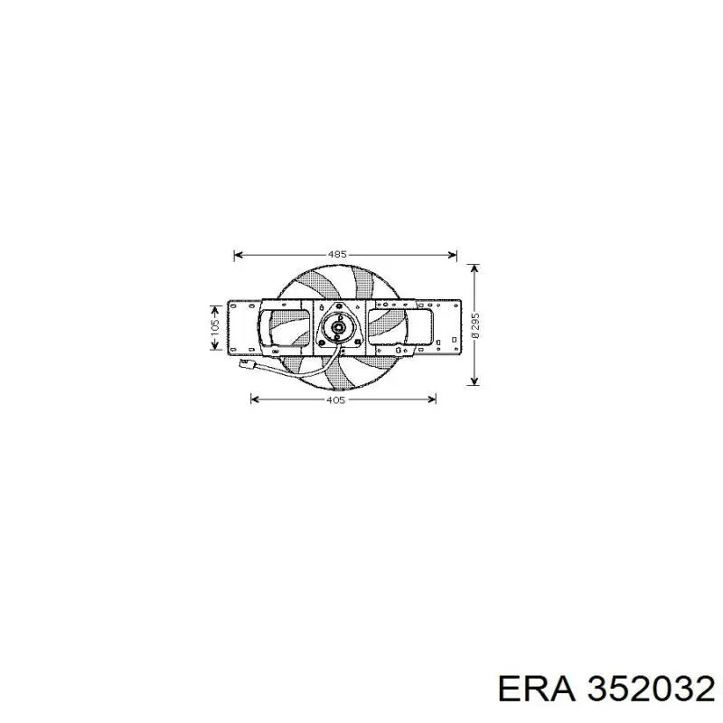 352032 ERA motor ventilador del radiador