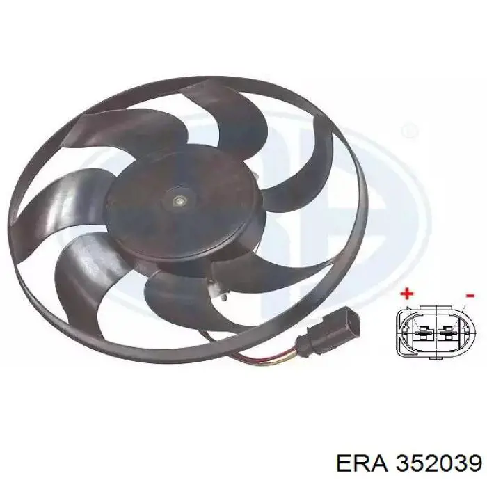 352039 ERA ventilador (rodete +motor refrigeración del motor con electromotor derecho)