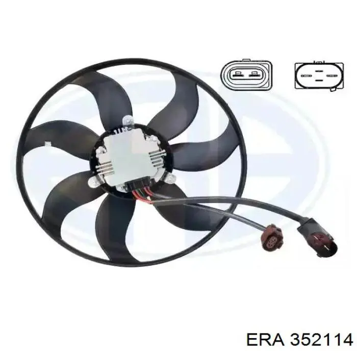 352114 ERA Ventilador eléctrico de refrigeración completo izquierdo (motor y hélice)