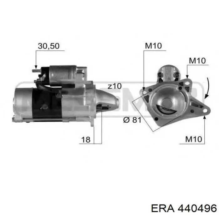 440496 ERA conmutador en la columna de dirección completo