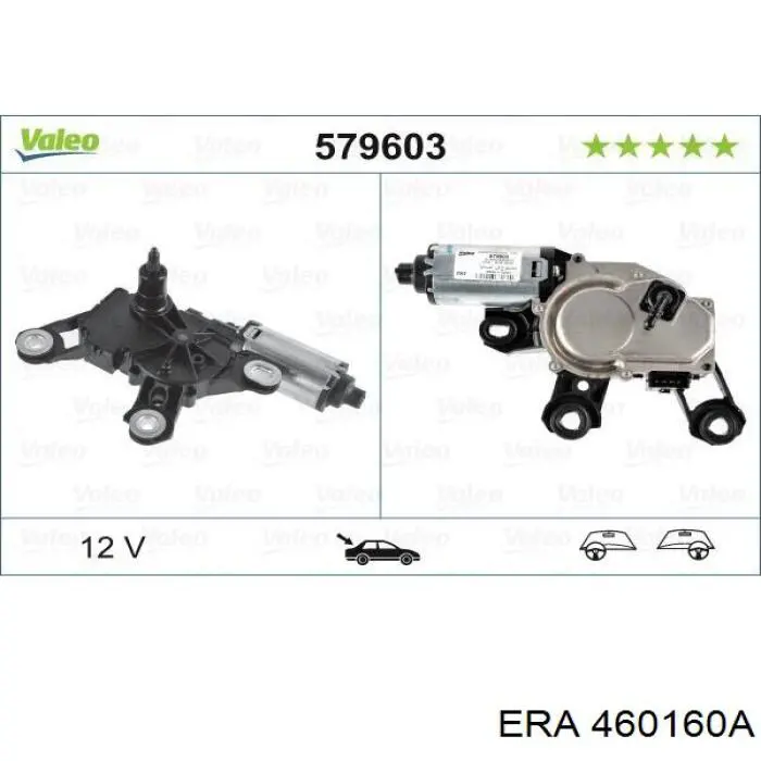 Motor del limpiaparabrisas trasero ERA 460160A precio, desde 87,44 EUR