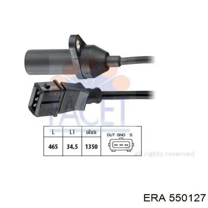 550127 ERA sensor de posición del cigüeñal