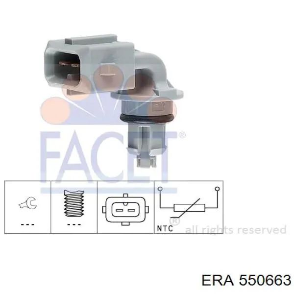 550663 ERA sensor, temperatura del aire de admisión