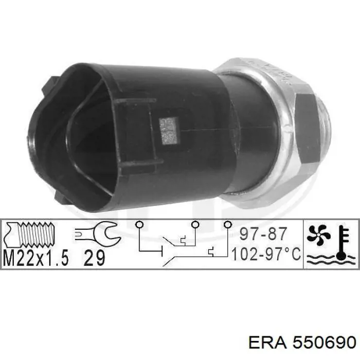 550690 ERA sensor, temperatura del aire de admisión