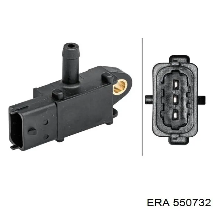 Sensor de presion gases de escape 550732 ERA