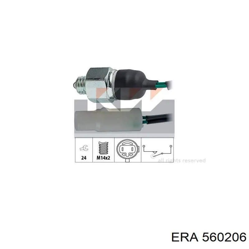 560206 ERA sensor abs trasero derecho