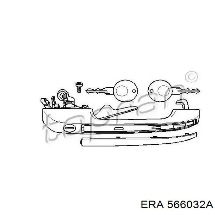 566032A ERA sensor de aparcamiento trasero