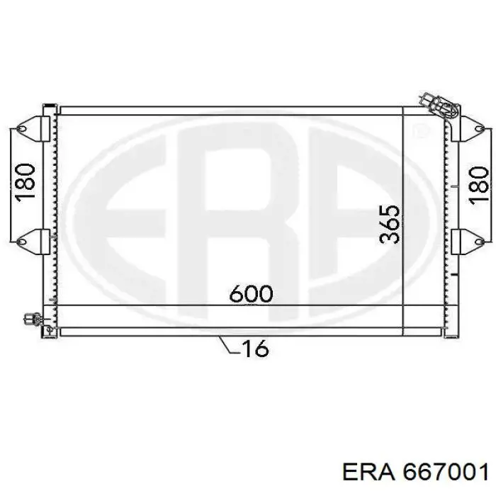 667001 ERA condensador aire acondicionado