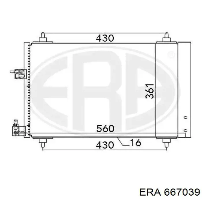 Comprar 667039 ERA Condensador de aire acondicionado