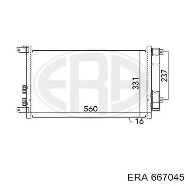 667045 ERA condensador aire acondicionado