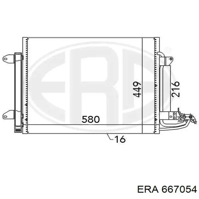 Comprar 667054 ERA Condensador de aire acondicionado