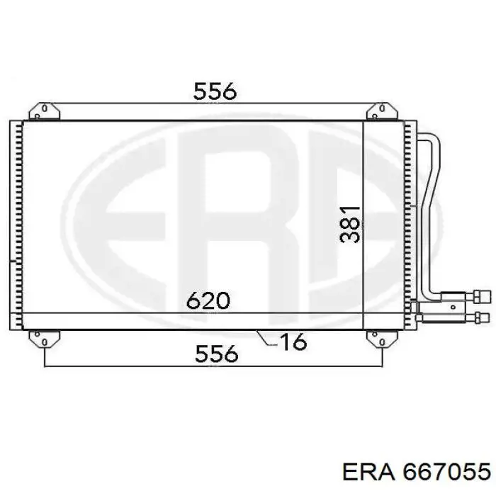 Comprar 667055 ERA Condensador de aire acondicionado