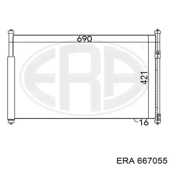 Comprar 667055 ERA Condensador de aire acondicionado