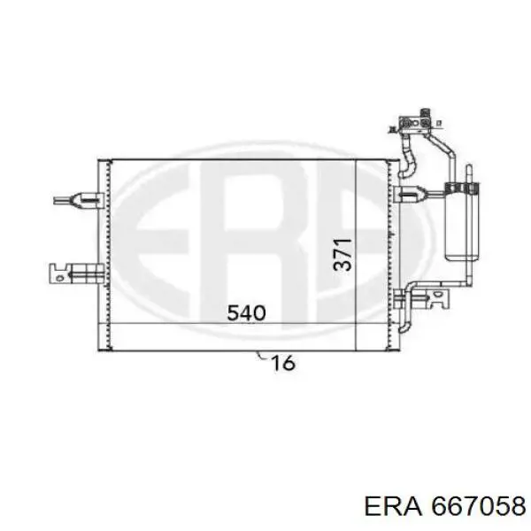 667058 ERA condensador aire acondicionado