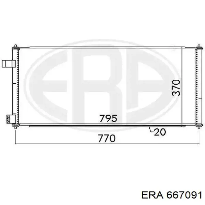 Comprar 667091 ERA Condensador de aire acondicionado