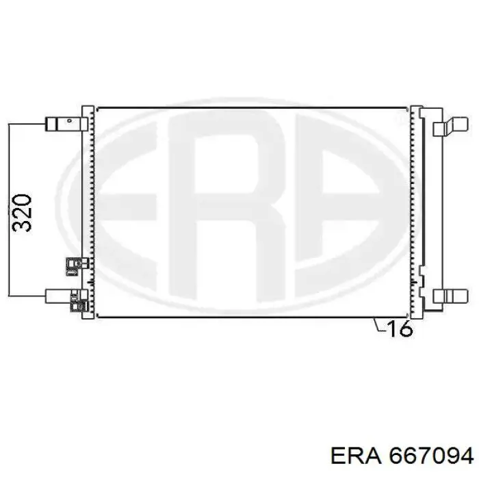 Comprar 667094 ERA Condensador de aire acondicionado