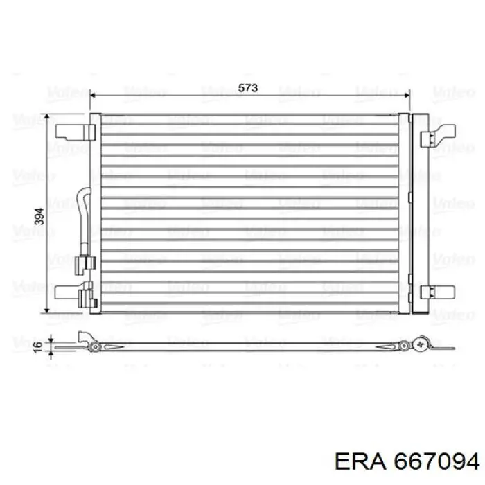 667094 ERA condensador aire acondicionado