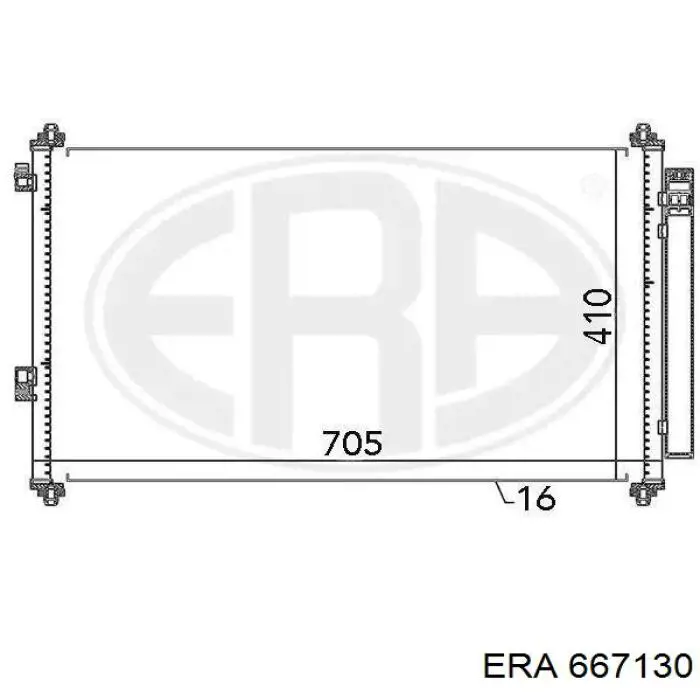 Comprar 667130 ERA Condensador de aire acondicionado