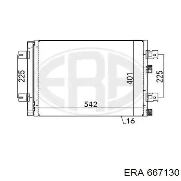 Condensador aire acondicionado 667130 ERA