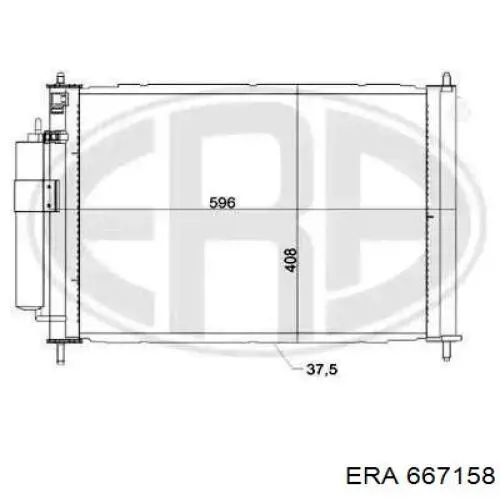 667158 ERA radiador refrigeración del motor