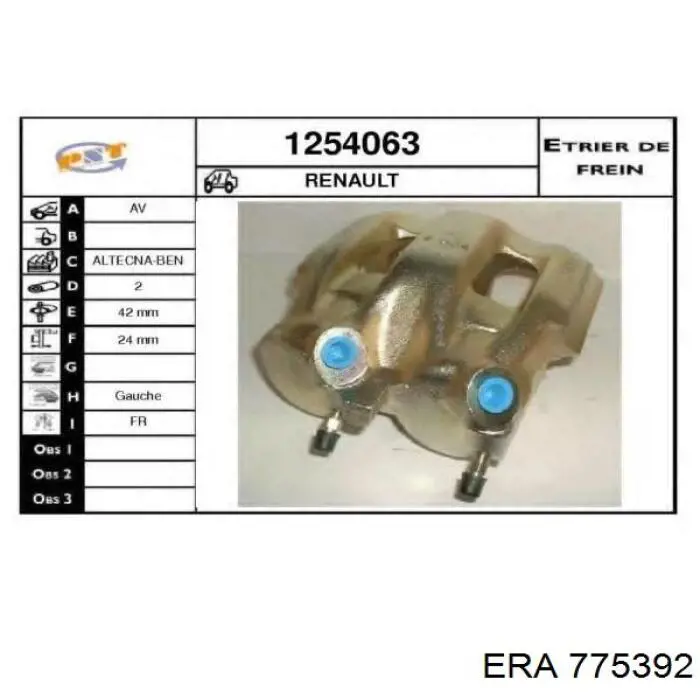 775392 ERA módulo alimentación de combustible