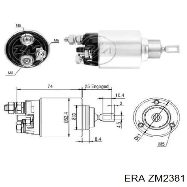 Interruptor magnético estárter ERA ZM2381 precio, desde 30,89 EUR