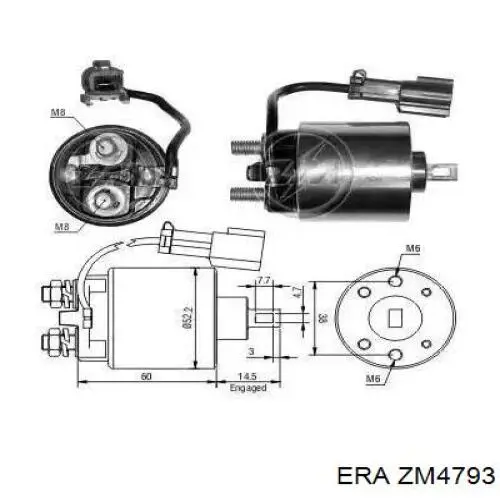 138011 Cargo Solenoide arranque