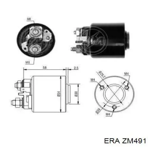 Comprar ZM491 ERA Solenoide de arranque