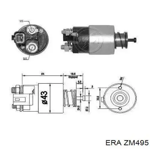 ZM495 ERA interruptor magnético, estárter