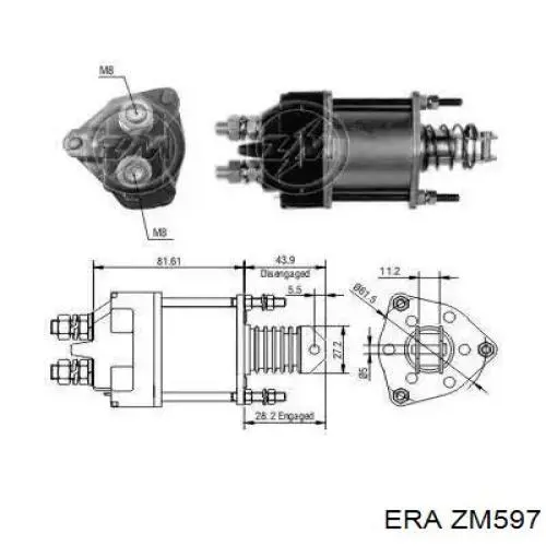 Comprar ZM597 ERA Solenoide de arranque