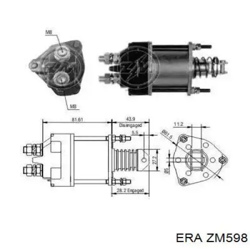 ZM598 ERA interruptor magnético, estárter
